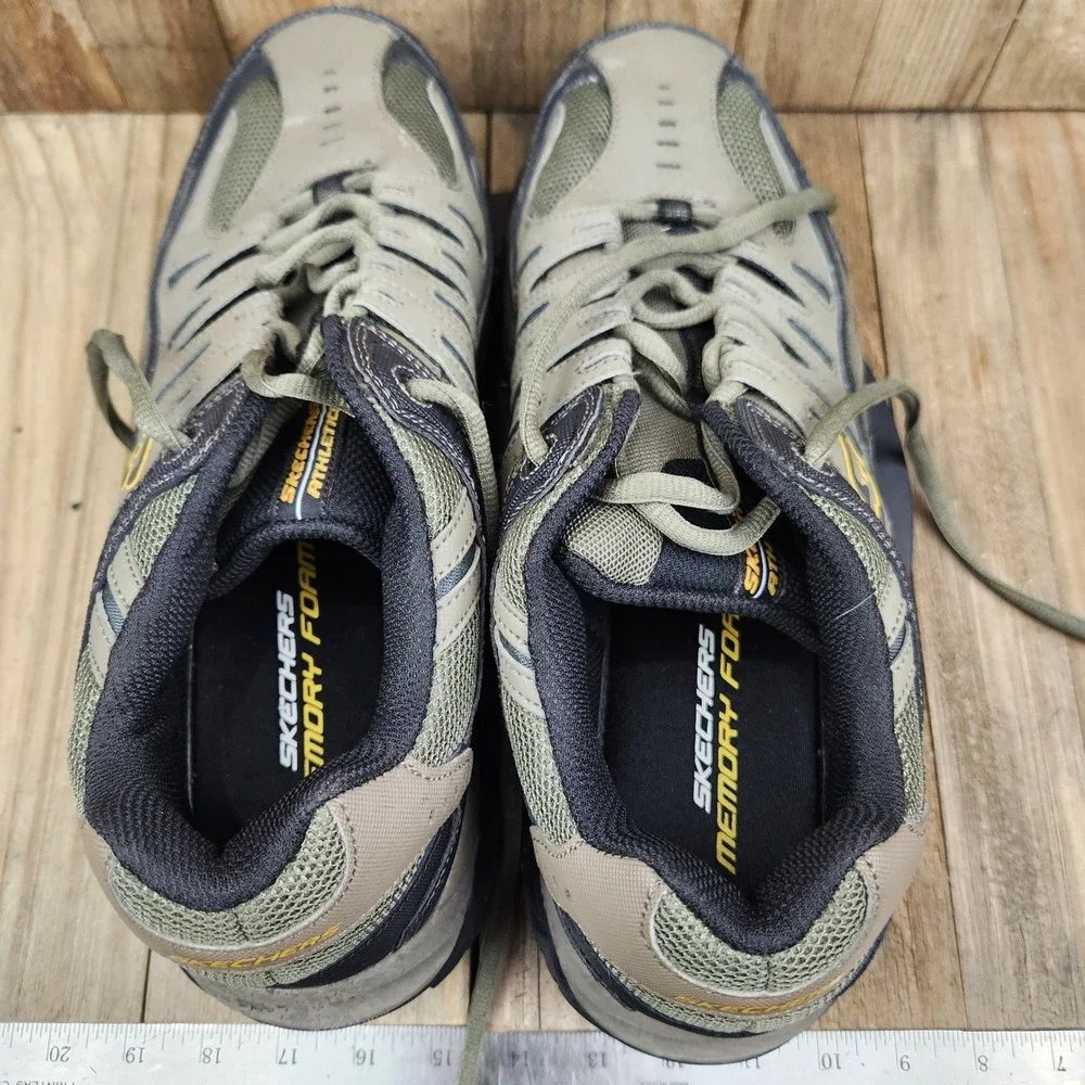 Skechers Afterburn Memory Foam Mens 12 Outdoor Hiking Athletic Shoes 50125